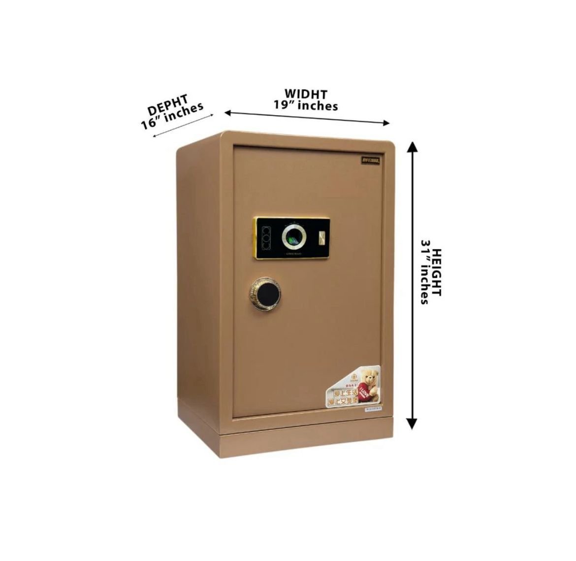 Digital Security Locker NY-57-Golden - newways